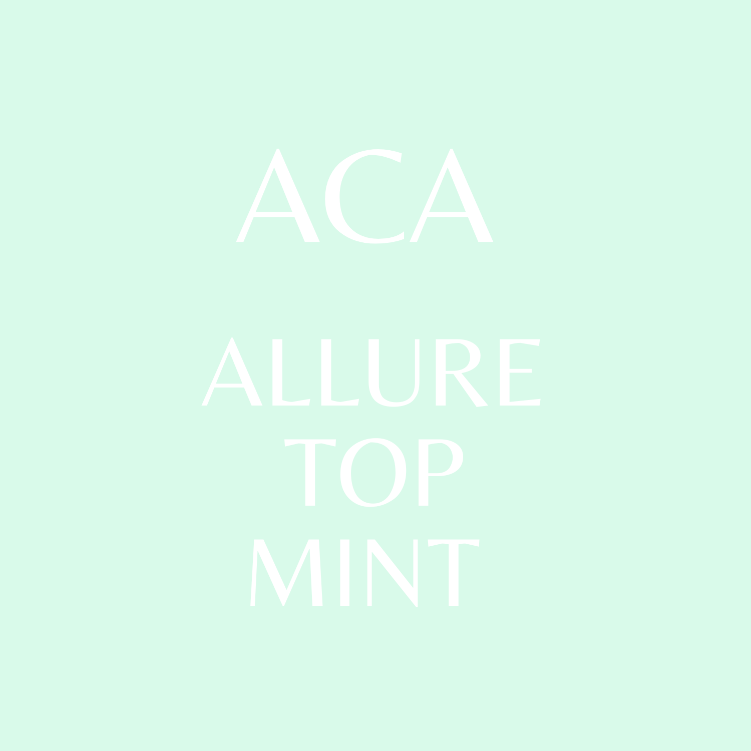 Allure Mint Top