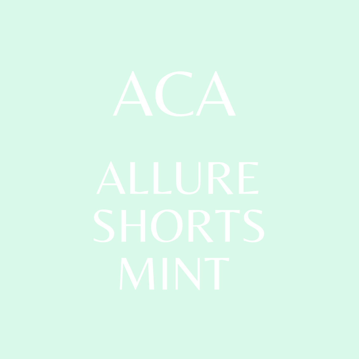 Allure Mint Shorts