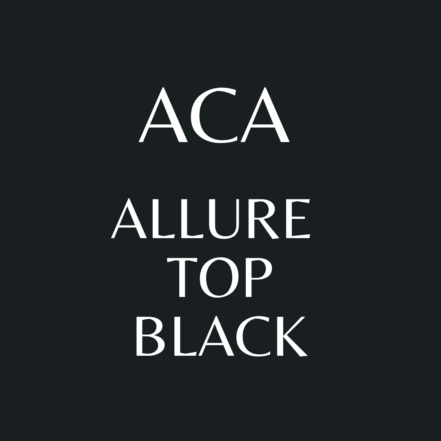 Allure Black Top