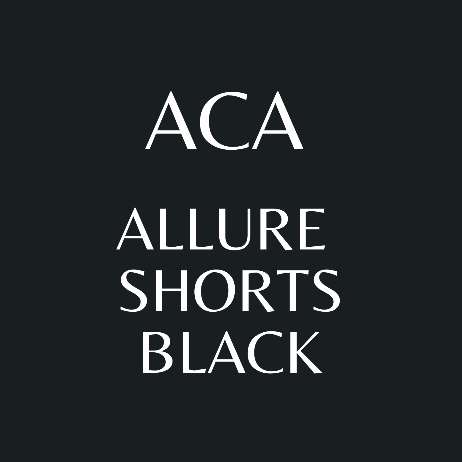 Allure Black Shorts